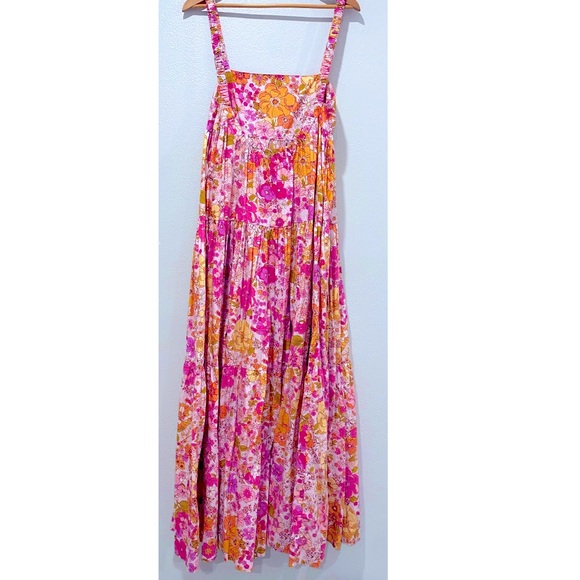Free people floral boho elastic strap dress size S - Picture 3 of 8